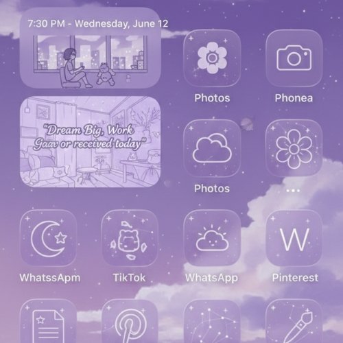 Aesthetic Phone Layout