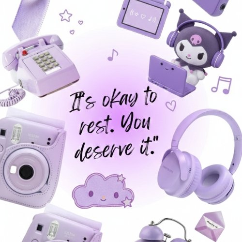 Purple Aesthetic Phone Theme for Content Creators