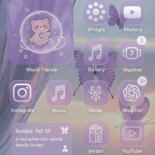 Purple and Pink Aesthetic Theme