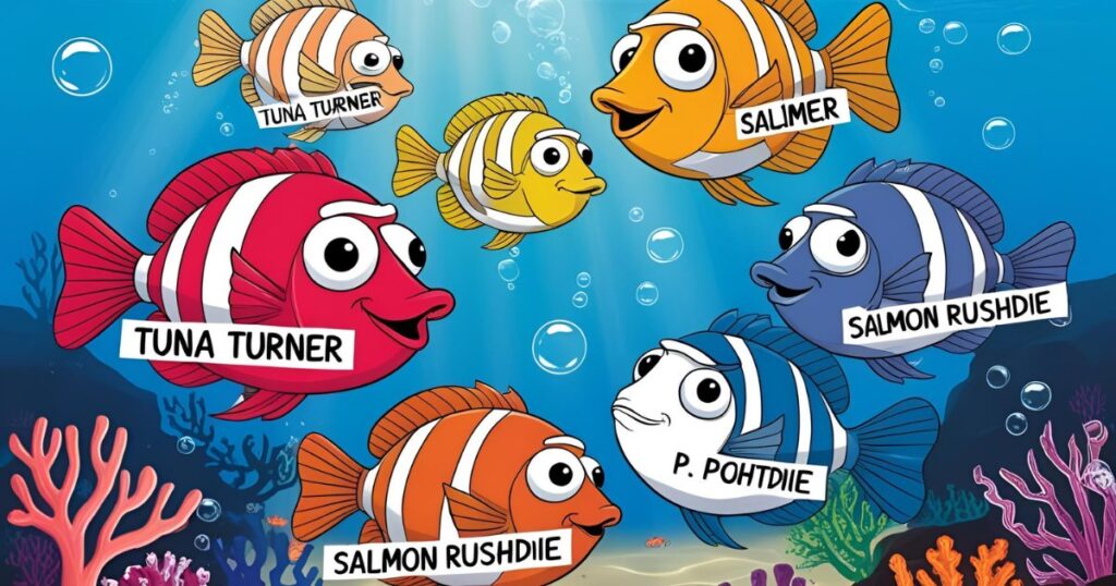 Celebrity Fish Pun Names