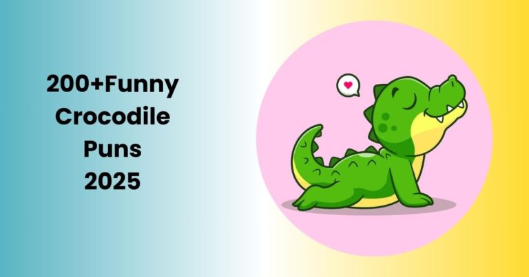 200+ Funny Crocodile Puns 2025