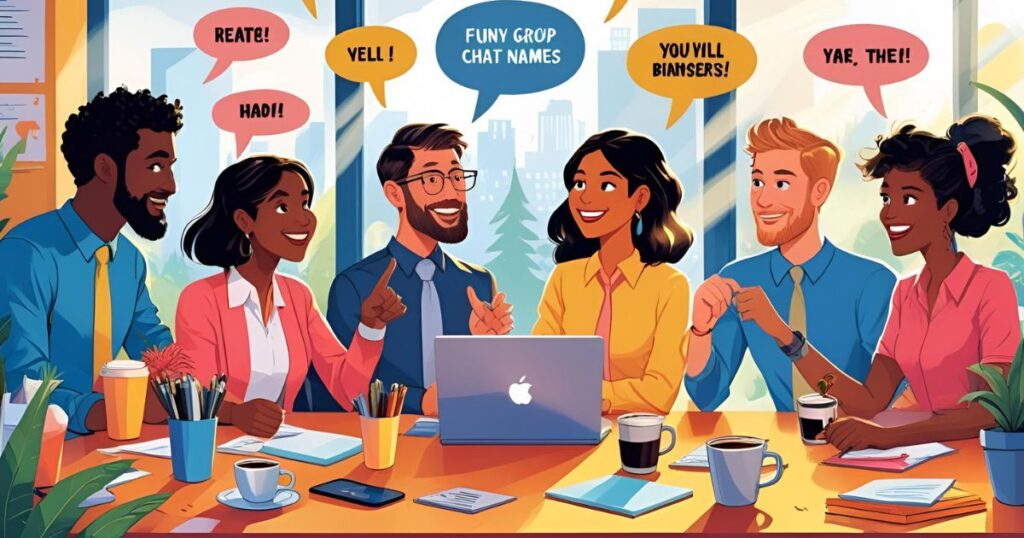 Funny Group Chat Names for Work