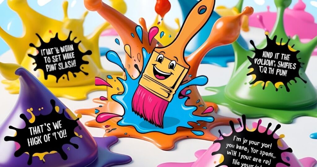 Paint Puns Captions