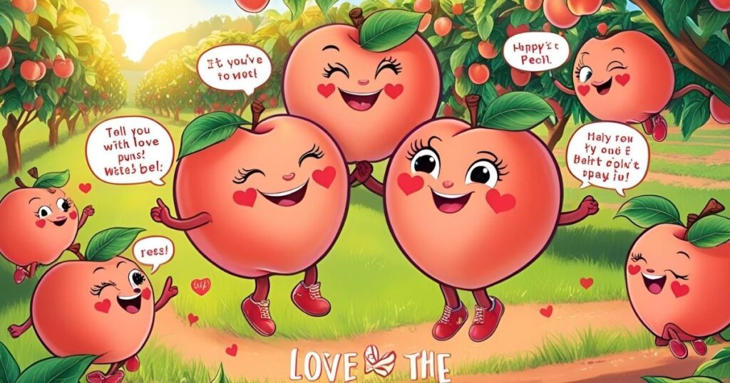 Peach Love Puns