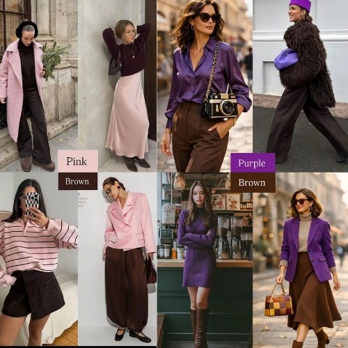 Pink, Purple & Brown