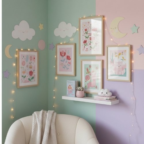 Walls That Speak Cute: Posters, Stickers, and Art